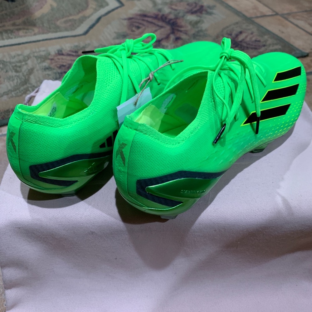 ADIDAS MEN'S X SPEEDPORTAL.1 FG SOLAR GREEN/BLACK” - Picture 8 of 13